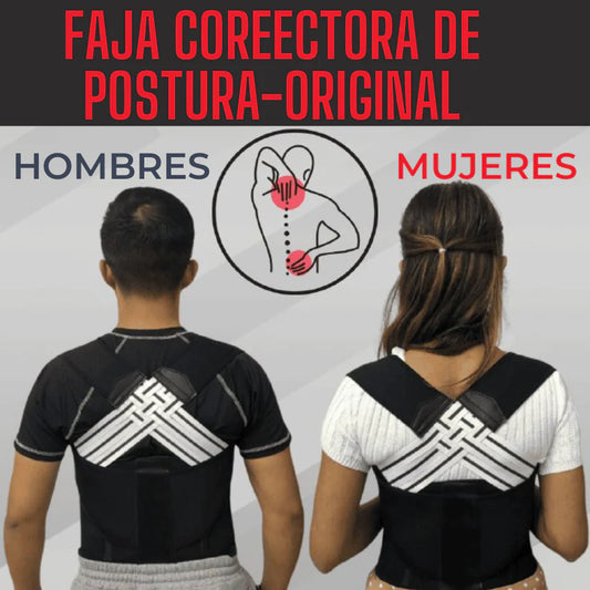 FAJA CORRECTORA DE POSTURA ORIGINAL 2 EN 1 PREMIUM®