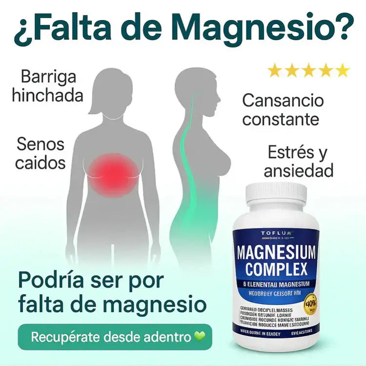 🧲 Magnesio Complex™ 8 en 1  (90 Cápsulas Original)